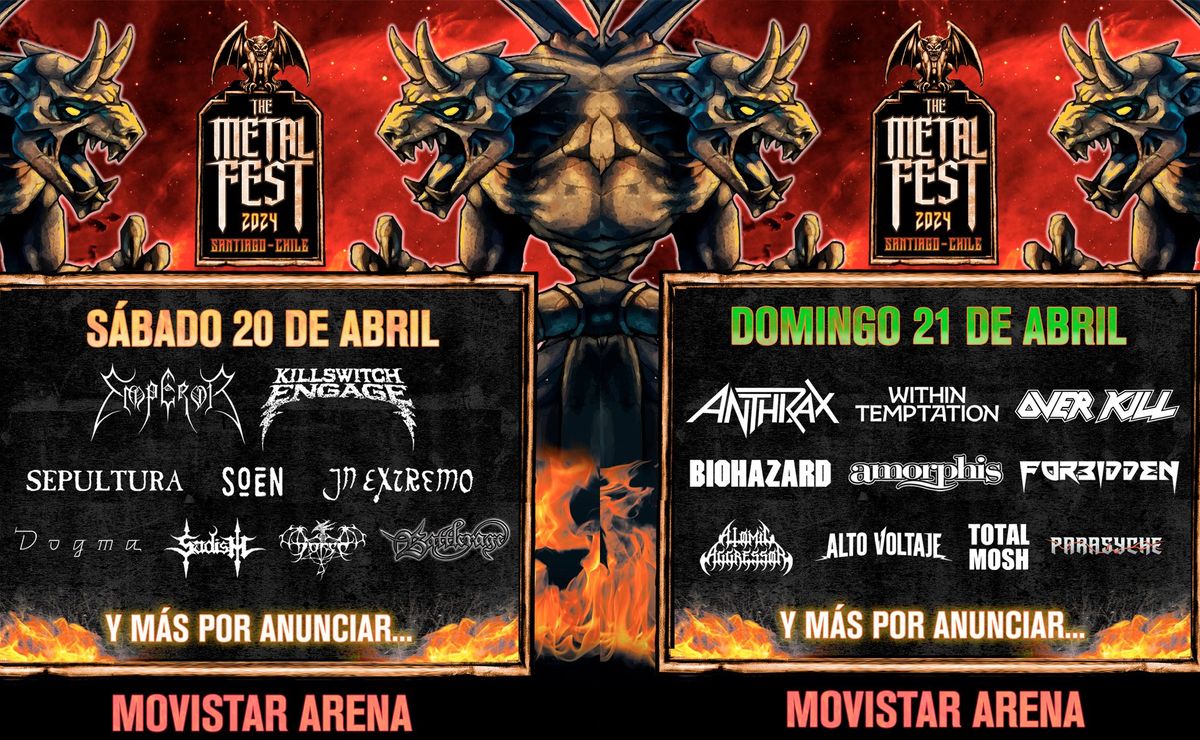 The Metal Fest Chile suma dos bandas al line up Así va quedando el
