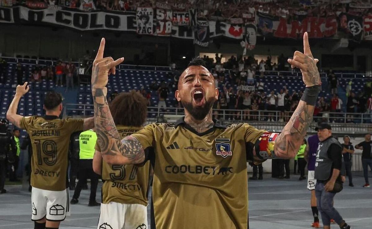 La emoción de Arturo Vidal con Colo Colo en la Copa Libertadores - RedGol
