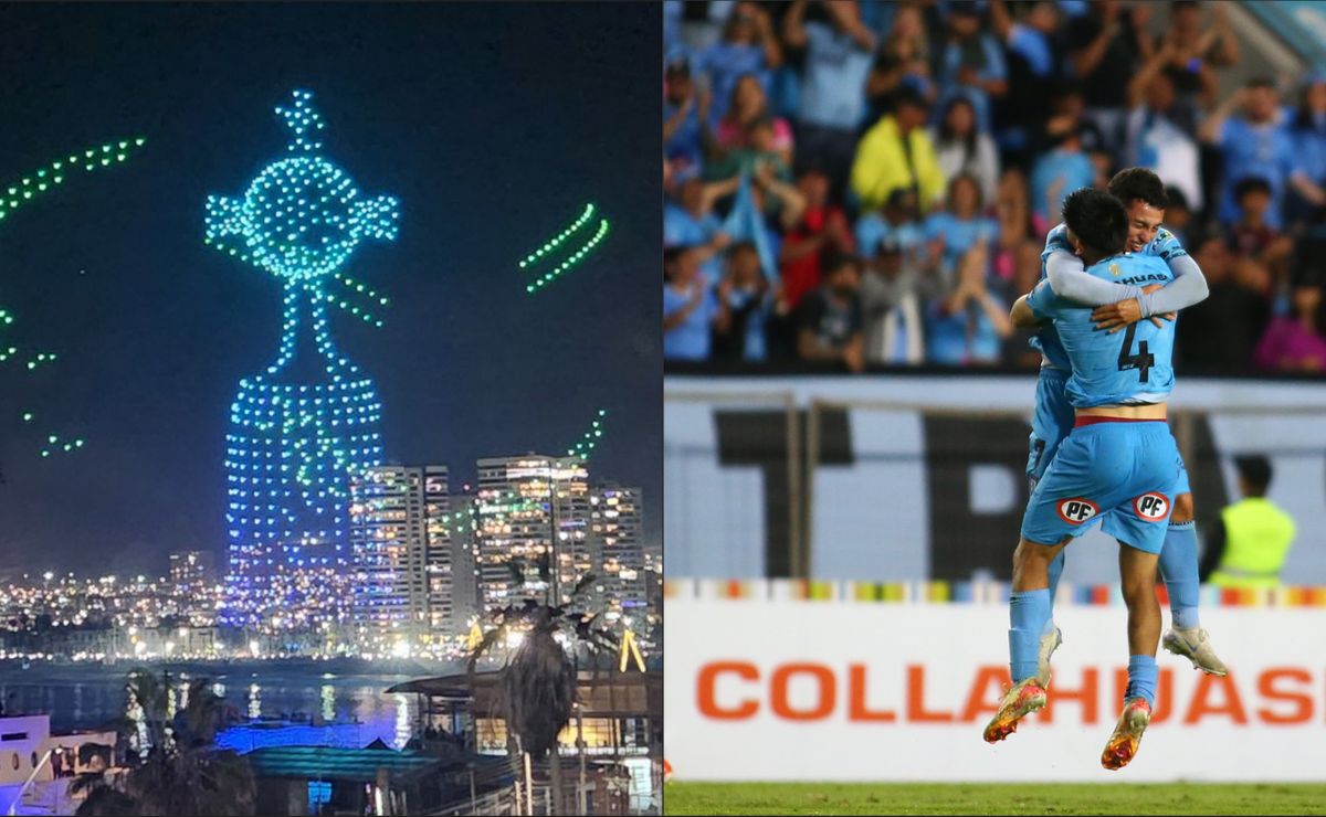 Iquique hizo un tecnológico show de drones: ¡Apareció hasta la Copa Libertadores!