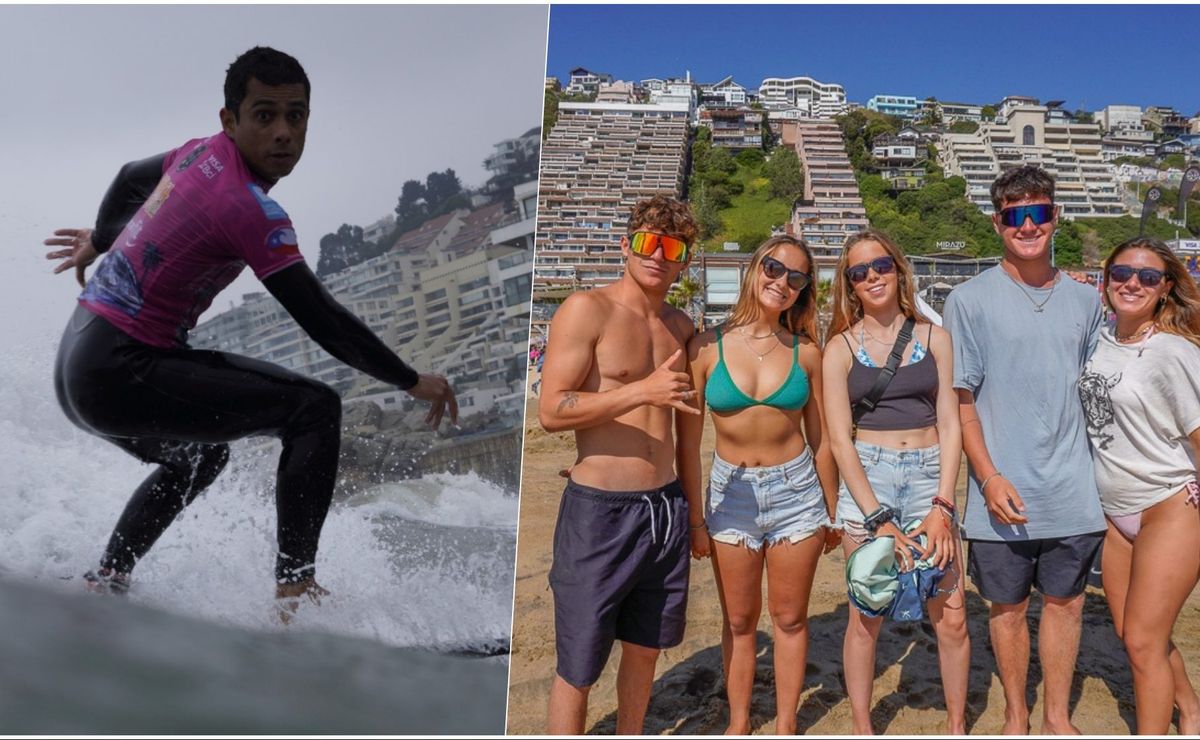 Roberto Araki fue la figura en la fiesta del surf que se tomó Reñaca