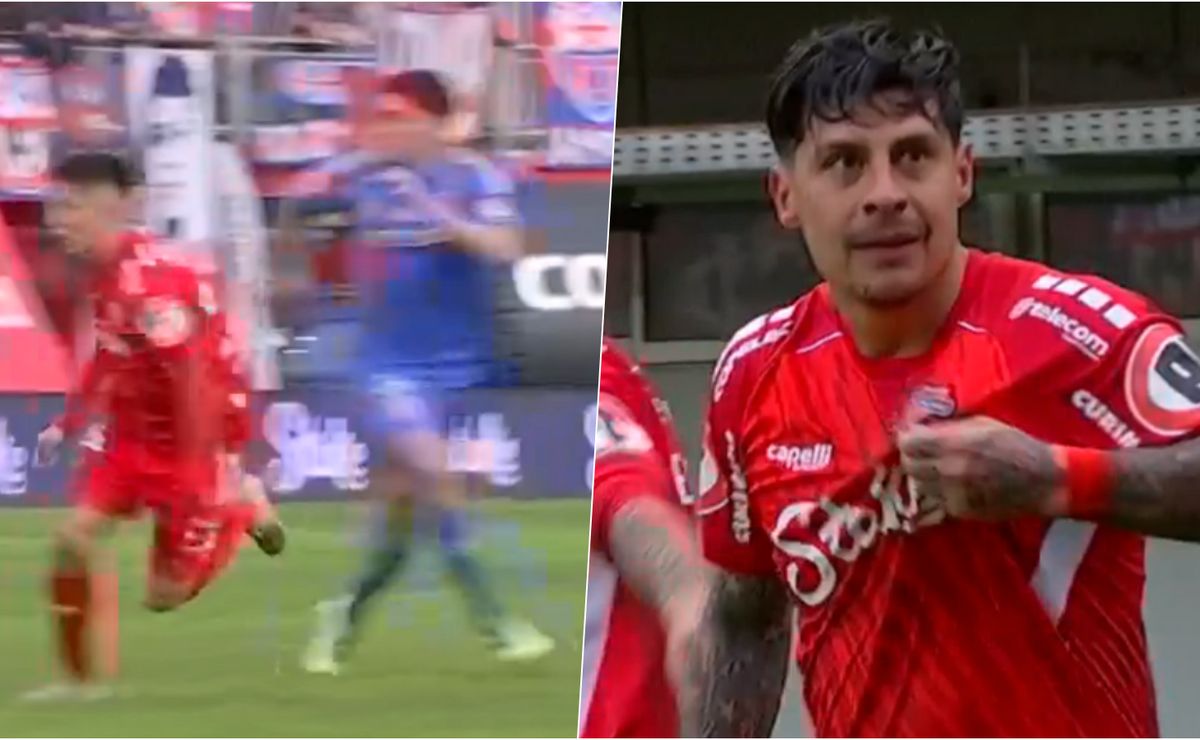 Tras un feo error de Montes: el gol de Pato Rubio para el empate de Ñublense contra U. de Chile