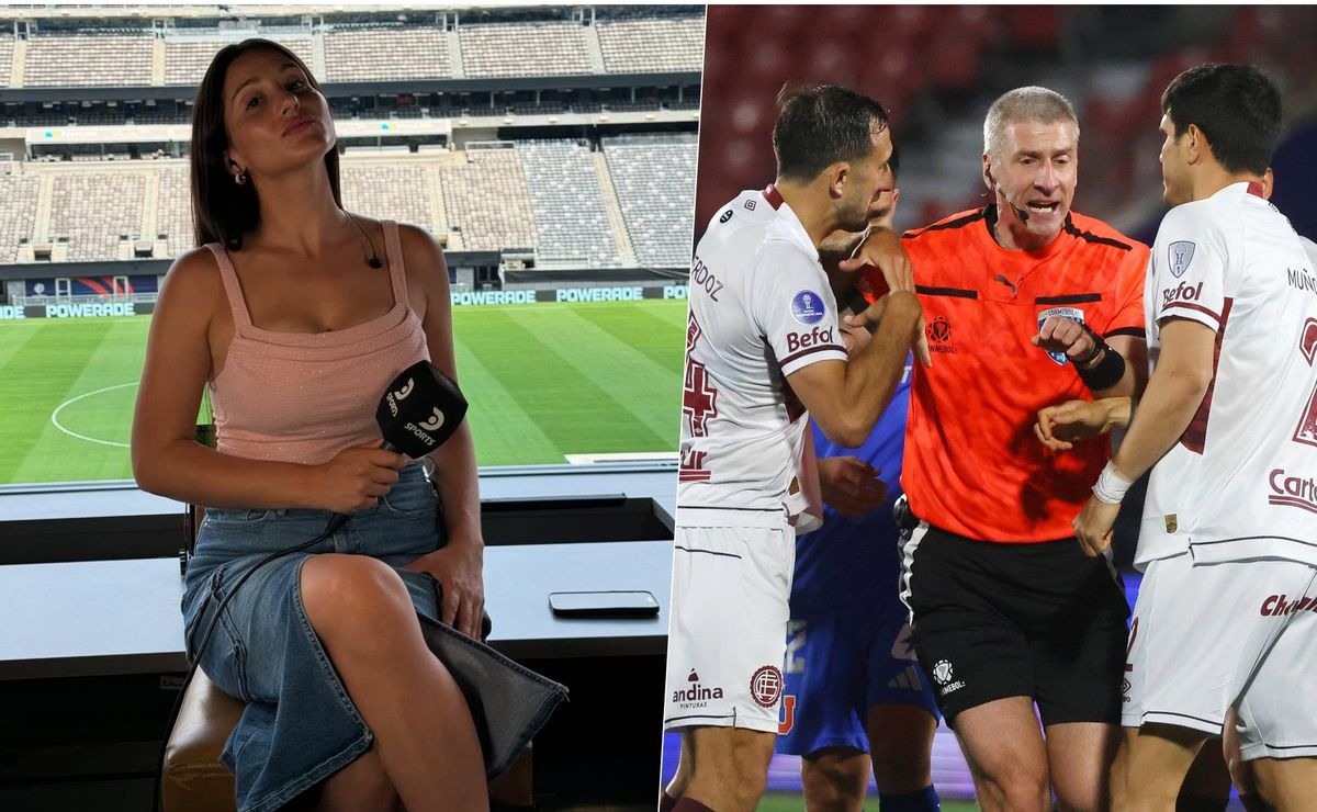 Periodista argentina se enoja por el empate de la U. de Chile ante Lanús: “El árbitro inventó un penal”
