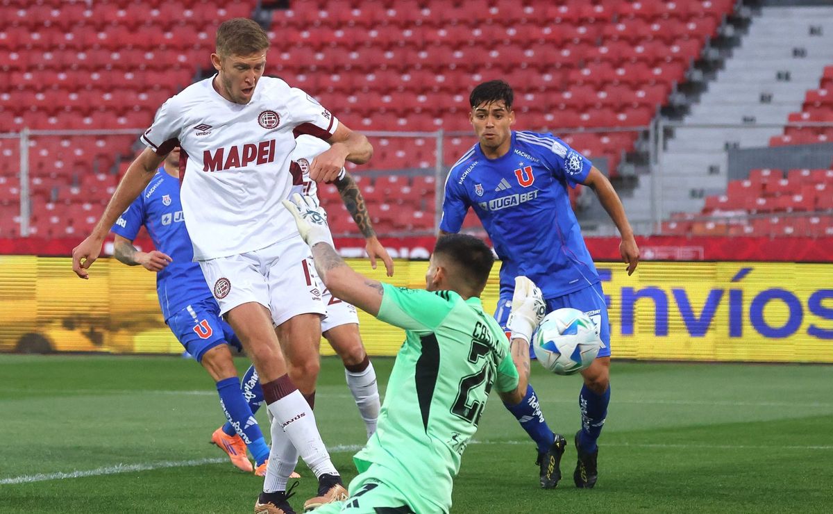 Con el verdugo azul en ataque: la formación de Lanús que mete miedo a U de Chile en Copa Sudamericana