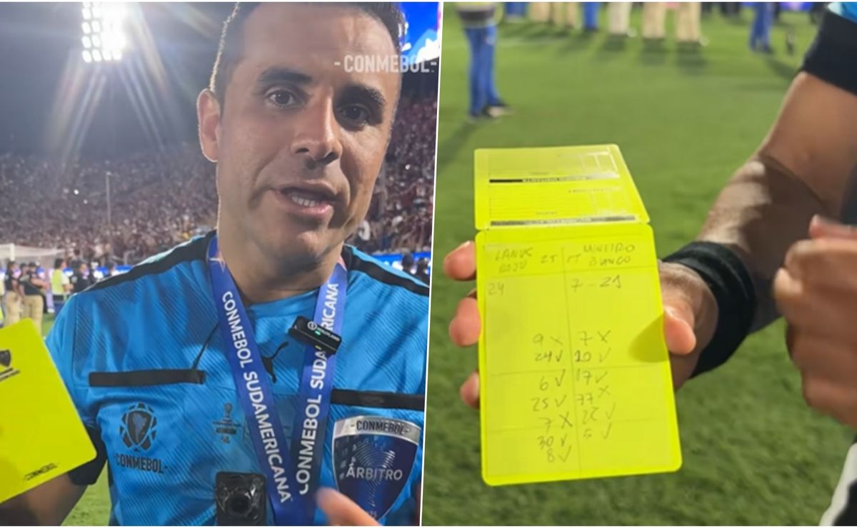 Árbitro Piero Maza debuta en TikTok: muestra los misterios de su tarjeta en la final de Copa Sudamericana