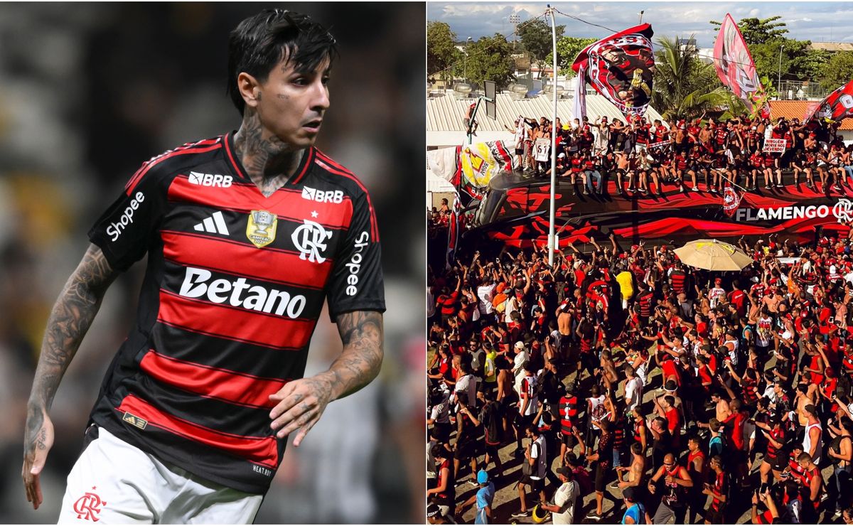 Pulgar fue testigo: Hinchas de Flamengo invaden bus del equipo previo a Final de Libertadores