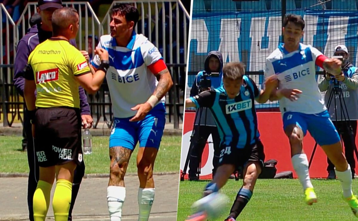 ¿Era para sanción? Polémica tarjeta deja a Fernando Zampedri fuera de partido clave la UC