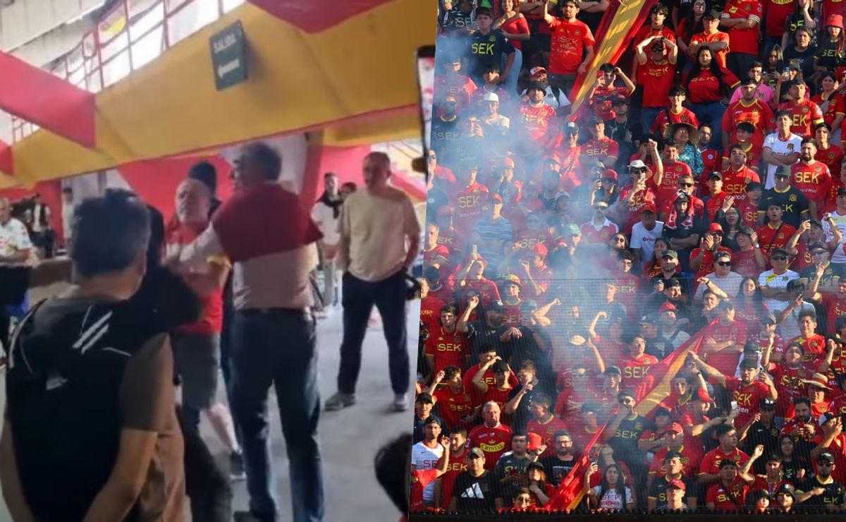¡Se pudrió todo! Hincha de Unión Española encara a dirigente y todo termina en pelea