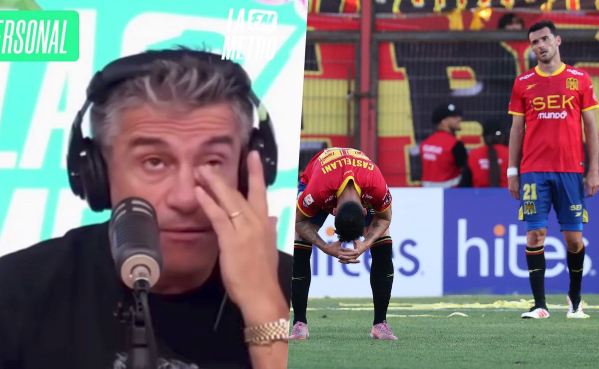 Solabarrieta se quiebra en pleno programa por descenso Unión Española: “En algún momento iba a pasar”