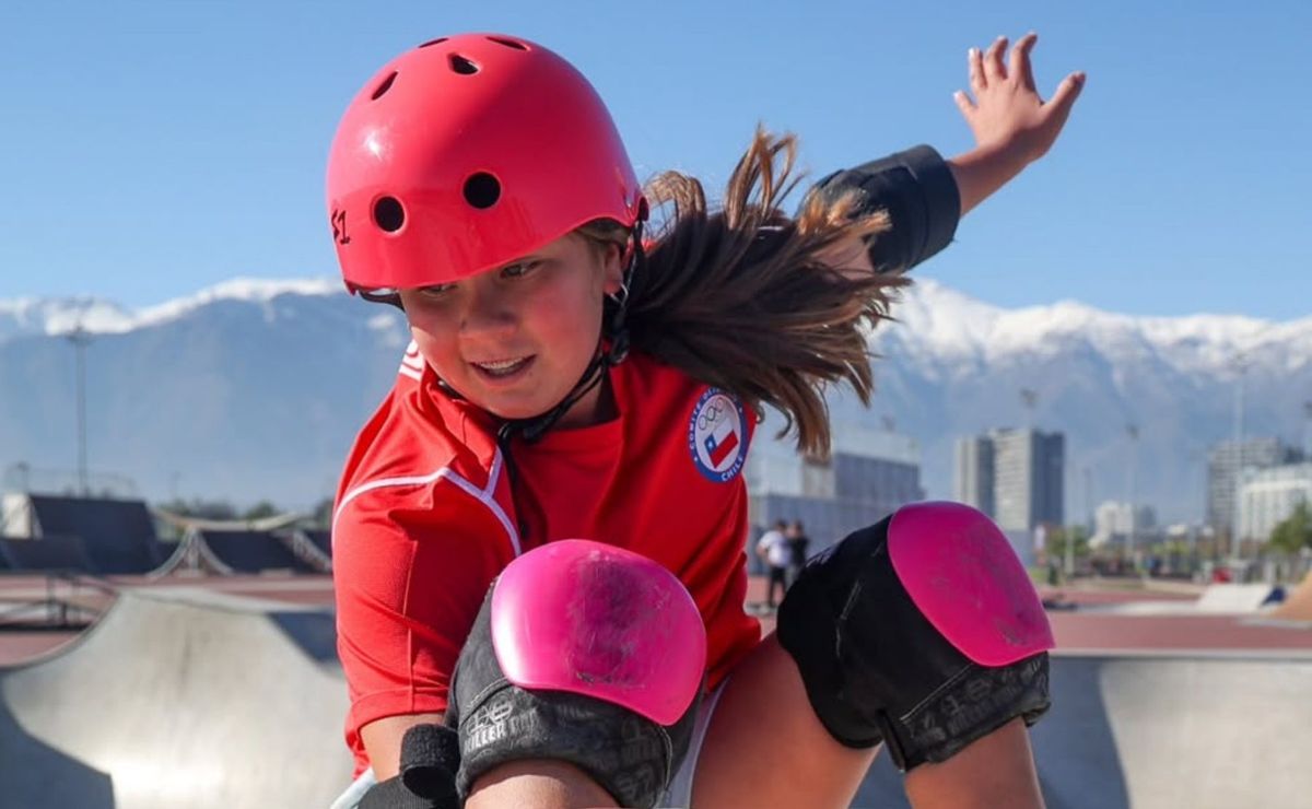 ¡Tiene apenas 13 años! Skater Ignacia Muñoz le da a Chile una medalla de oro en los Juegos Bolivarianos