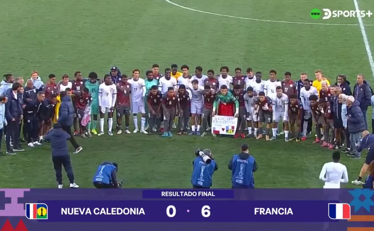 Le message de Nueva Caledonia au Chili dans son adieu à la Coupe du monde U20