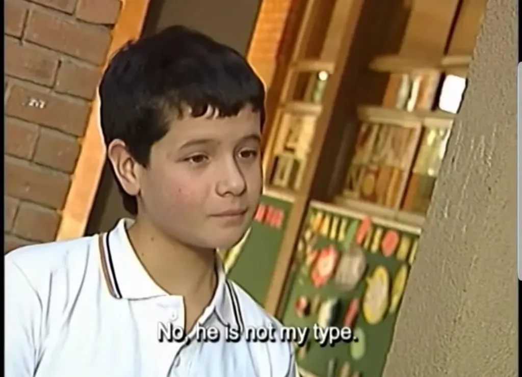Así lucía el actor en la serie juvenil.