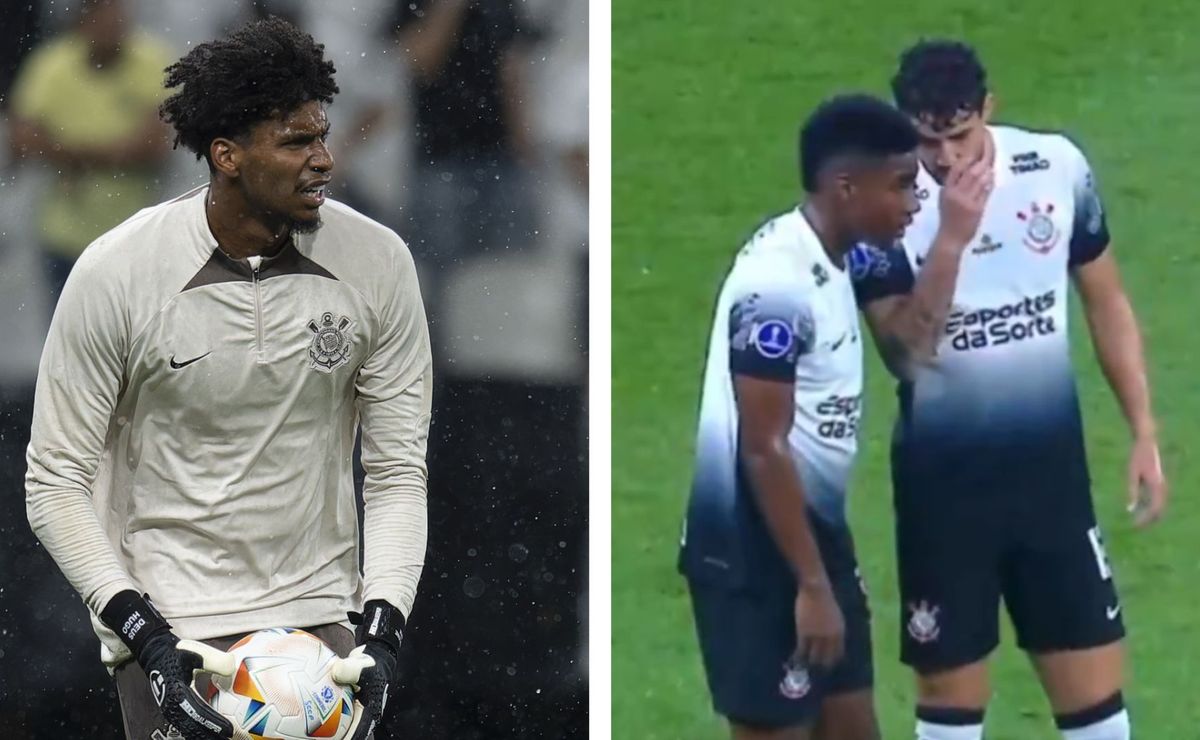 Félix Torres desestabiliza goleiro Hugo com facilidade no Corinthians: um desafio frustrante.
