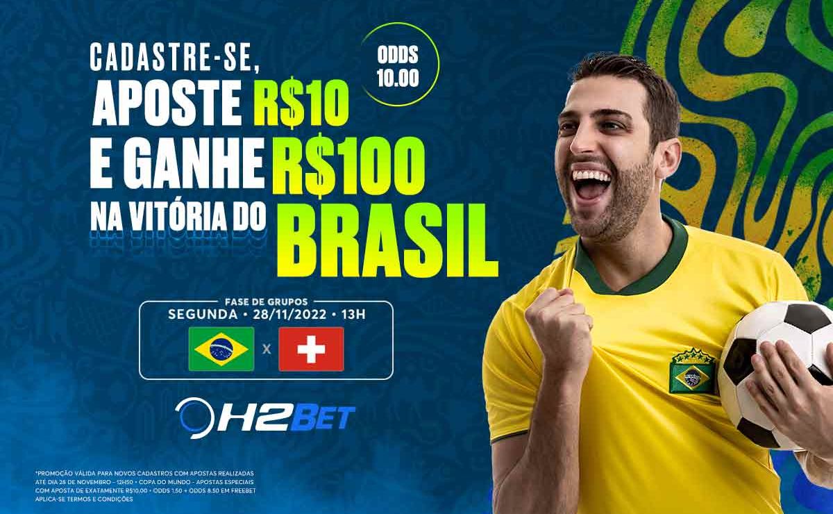 Copa do Mundo: Quanto rende apostar na vitória do Brasil contra a