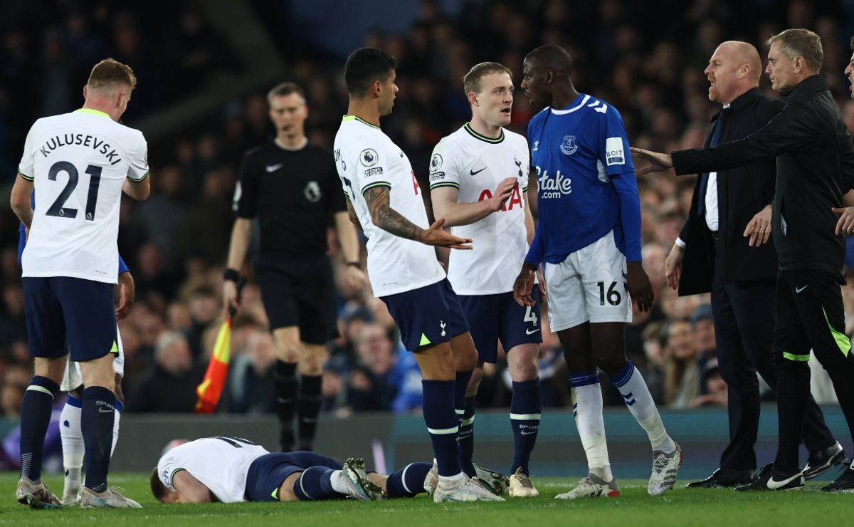 Sean Dyche blasts Harry Kane for reaction to red card clash