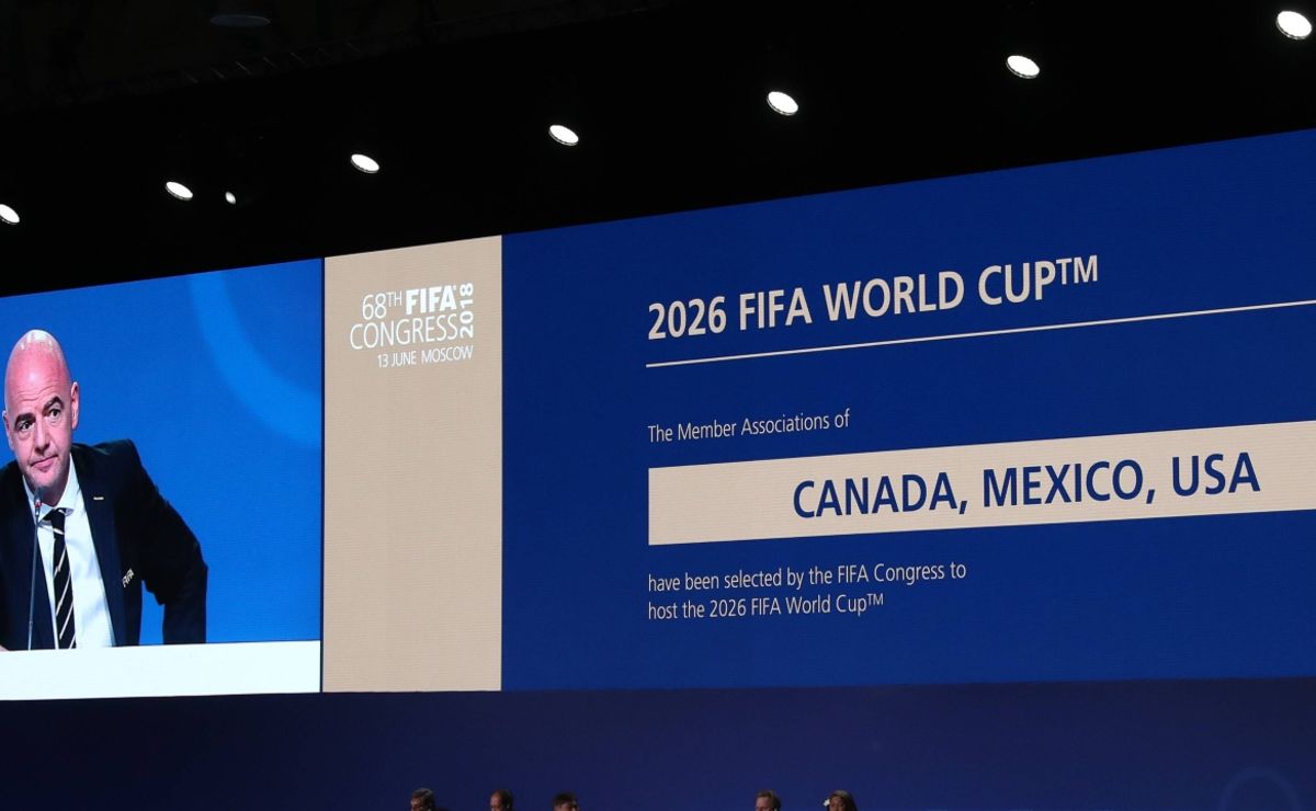 2026 World Cup logo & branding revealed by FIFA ahead of tournament in  United States, Mexico & Canada