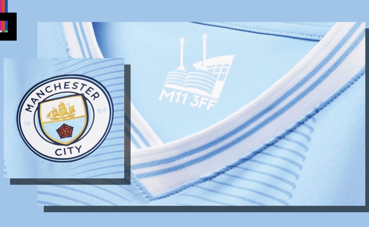 Revealed: Manchester City release Etihad Stadium-inspired 2023/2024 home  shirt