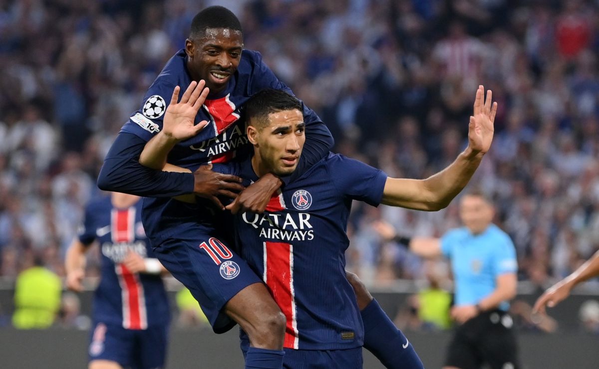 Video: Hakimi scores great opening goal in the Champions League final for PSG against Inter