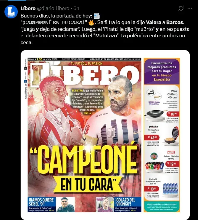 Fuente: @diario_libero