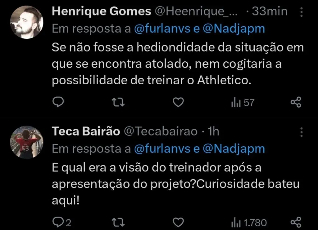 Repercussão via Twitter