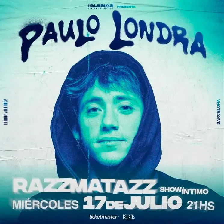 Paulo Londra dará un concierto en Barcelona, España.