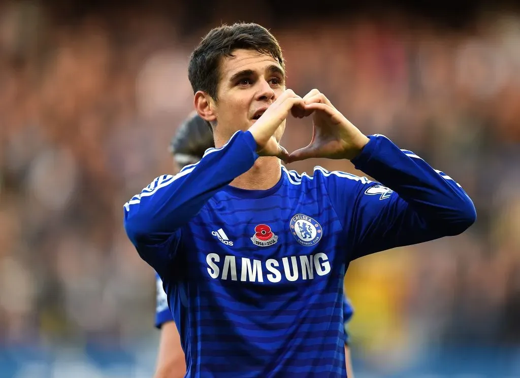 Oscar nos tempos de Chelsea. (Photo by Mike Hewitt/Getty Images)