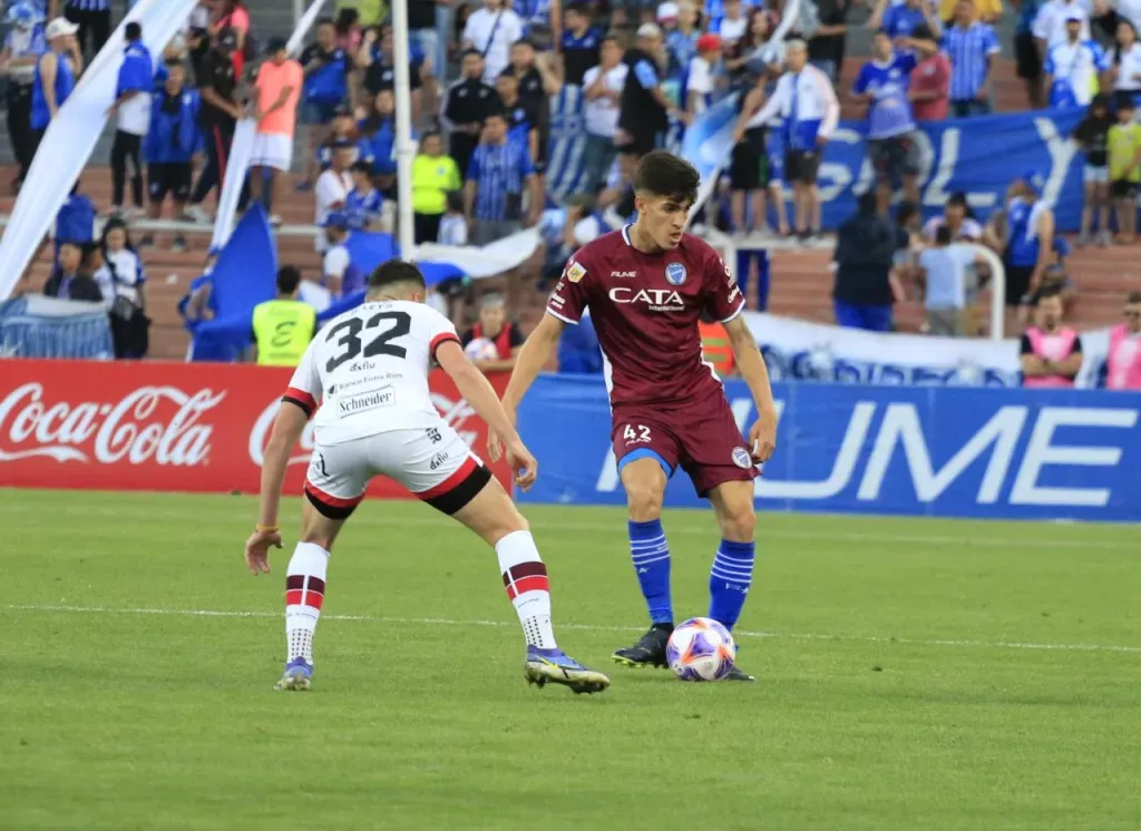 Contra Patronato, el último partido oficial de Gabriel Vega. (Foto: Godoy Cruz)