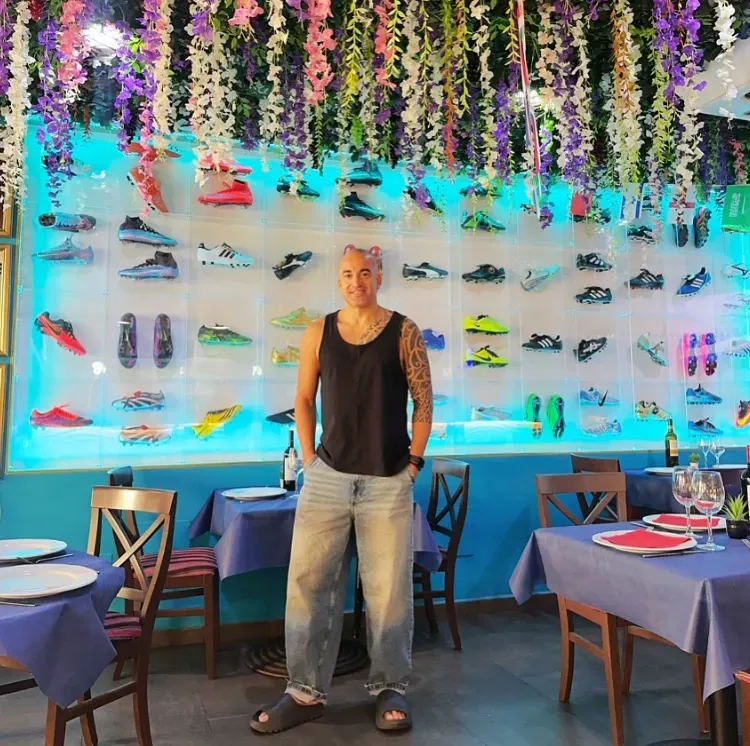 Silva en su restaurante de Málaga.