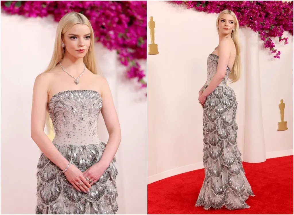 Anya Taylor Joy in Custom Dior (Mike Coppola/Getty Images)
