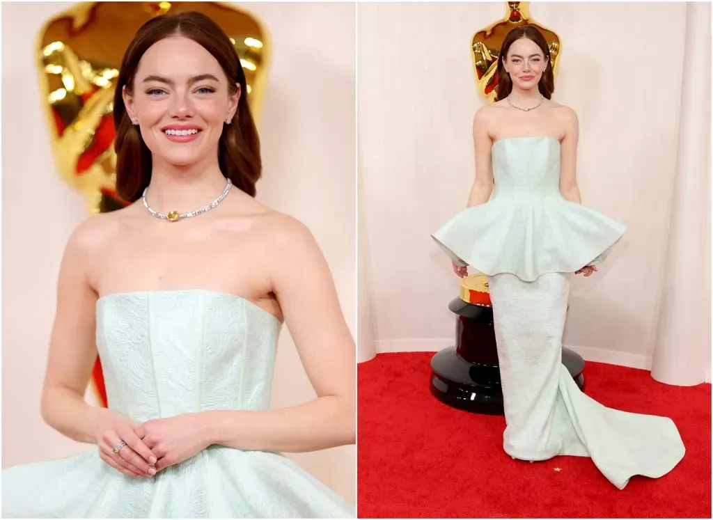 Emma Stone in Louis Vuitton (Mike Coppola/Getty Images)