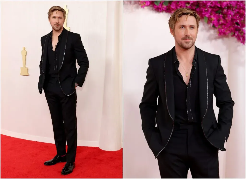 Ryan Gosling in Custom Gucci (Mike Coppola/Getty Images)