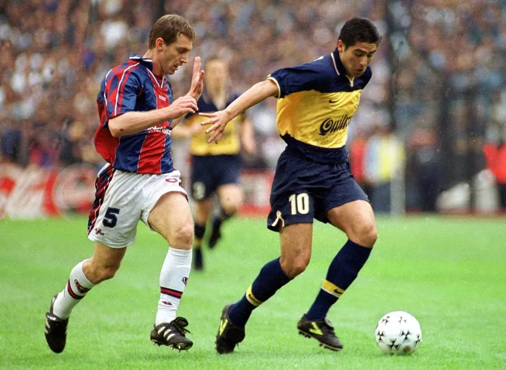 Riquelme ante San Lorenzo. (Foto: Imago)