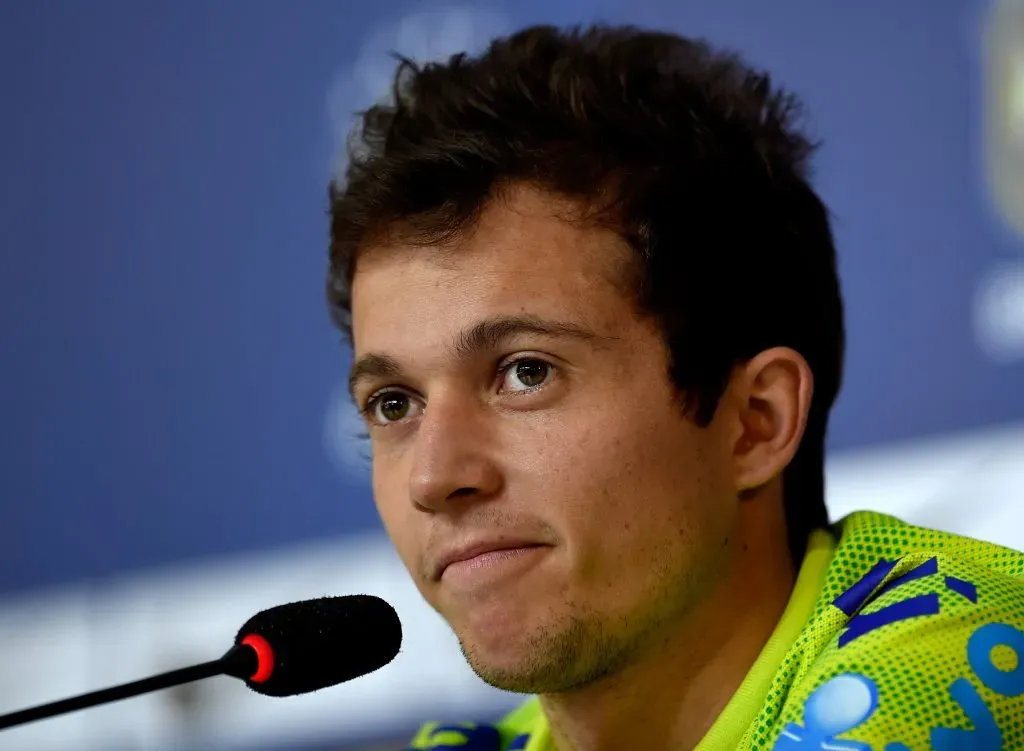 Bernard quando estava na Seleção Brasileira.  (Foto: Mendes/Getty Images)