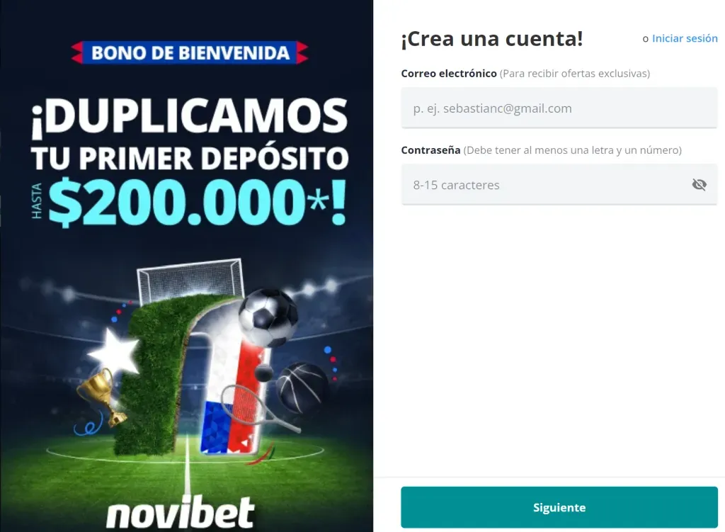 Novibet bono de bienvenida