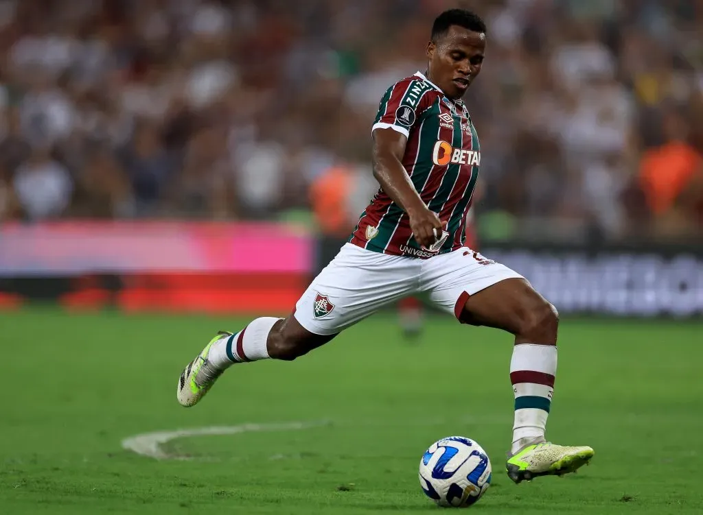 Jhon Arias em ação pelo Fluminense. (Photo by Buda Mendes/Getty Images)