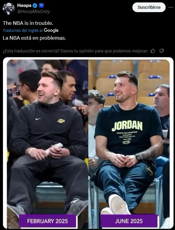 Visible cambio físico de Luka Doncic