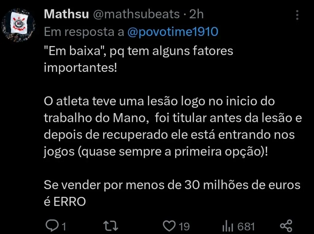 Repercussão via Twitter