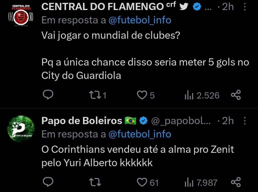 Repercussão via Twitter