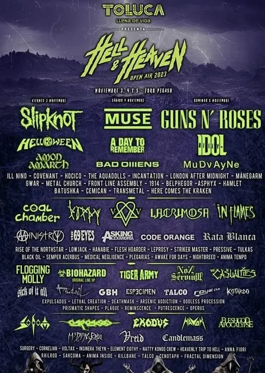 Las bandas que serán parte del evento.