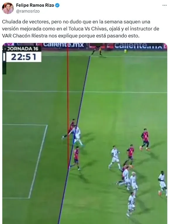 Ramos Rizo destruyó al arbitraje tras el penal no pitado a Cruz Azul (X)