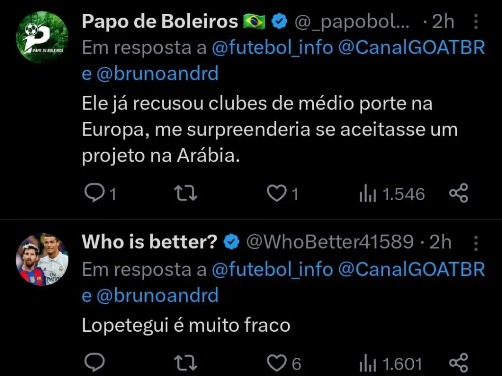 Repercussão via Twitter