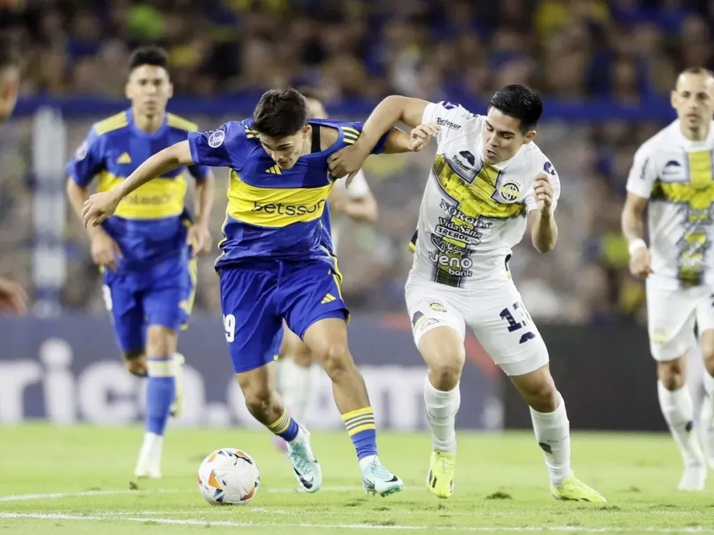 Vicente Taborda en acción. (Foto: Prensa Boca)