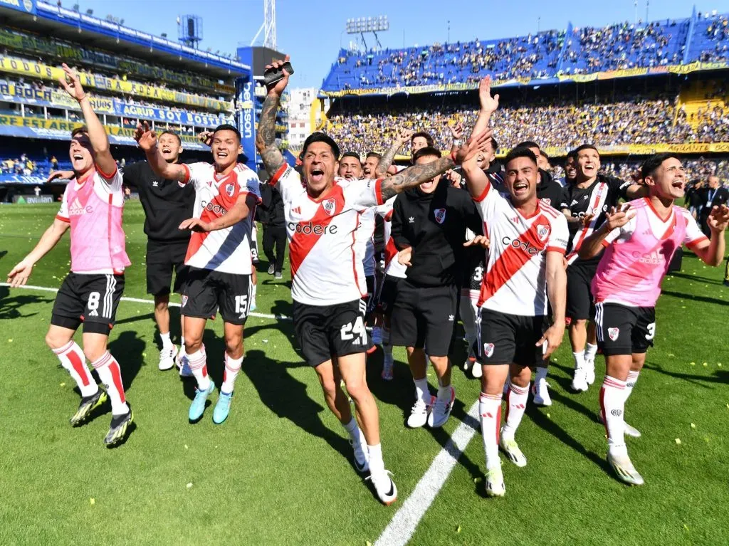 Enzo antes de meterse en el vestuario. Foto: @RiverPlate