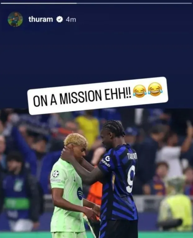 Post de Marcus Thuram no Instagram. Foto: reprodução.