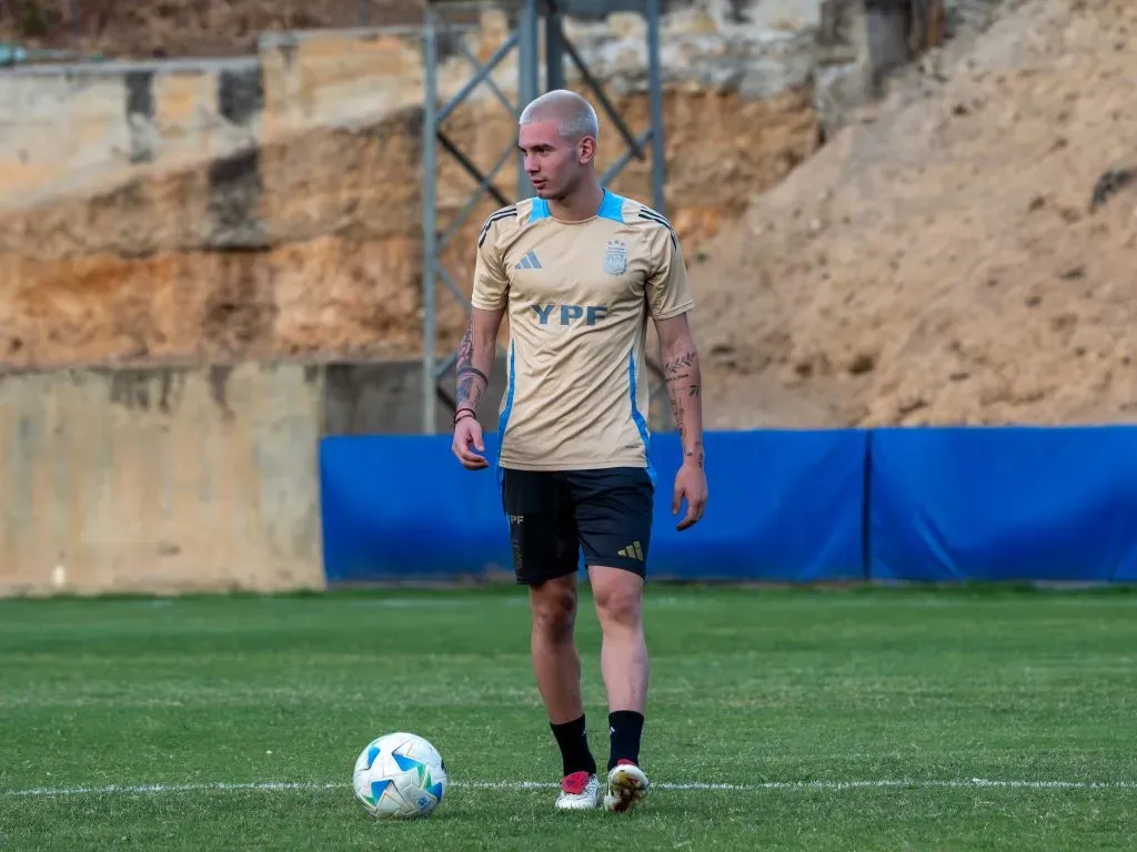 Mastantuono en la Selección Argentina.