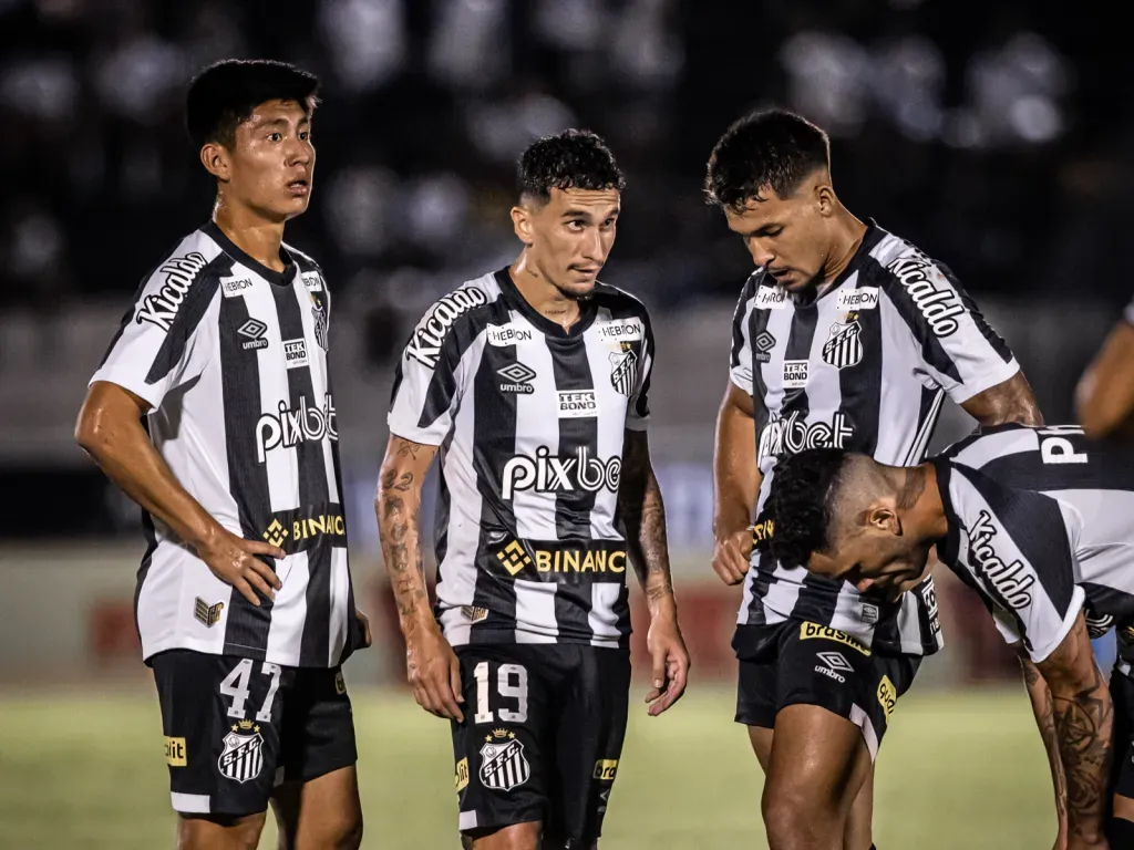 Jogadores do Santos em 2023. Foto: Raul Baretta/Santos FC