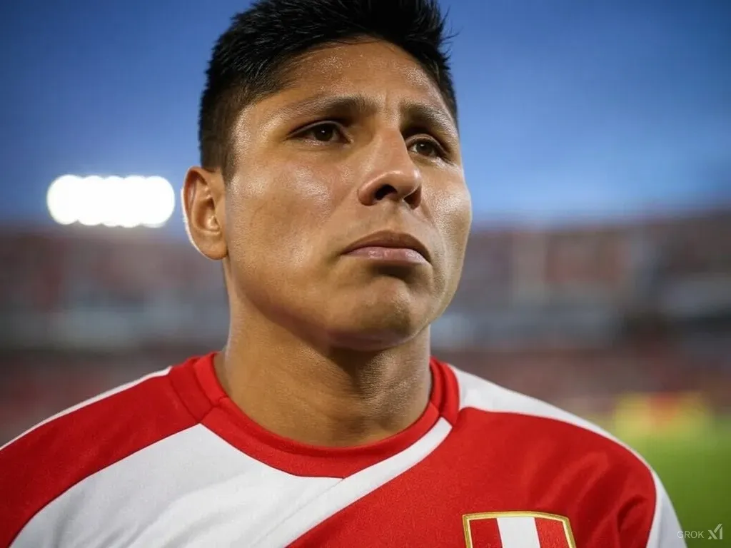 Raúl Ruidíaz si la pasara mal en Perú. (Foto: Imagen generada por Grok IA).