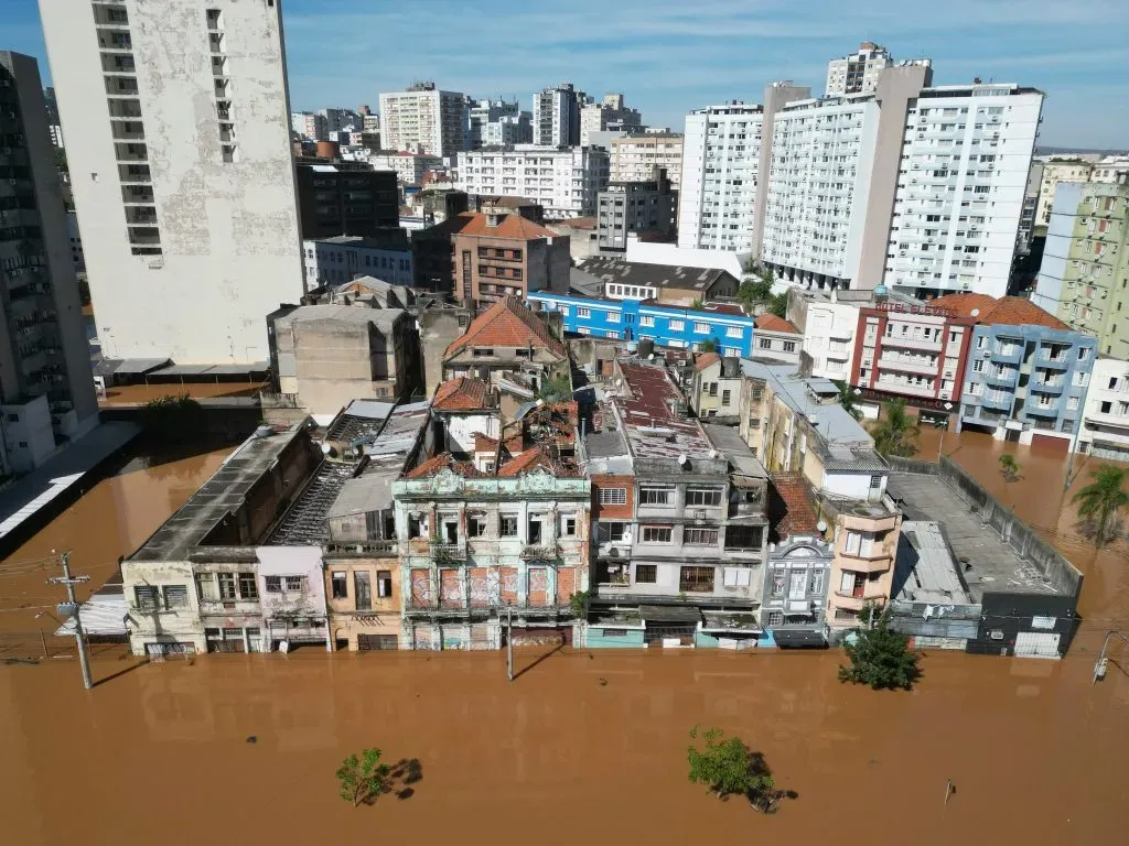 Porto Alegre, ciudad natal de Tatiele Silveira, está sufriendo con las inundaciones | Foto: Getty