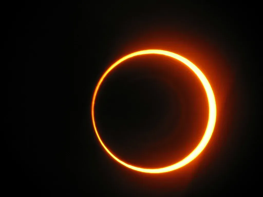 Así se ve un eclipse solar anular. Foto: Flickr