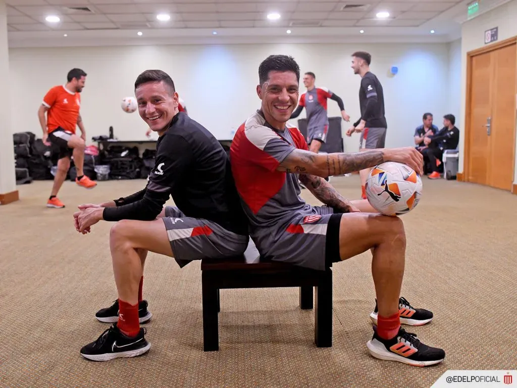 Los jugadores trabajan en el hotel de concentración. Foto: Estudiantes.