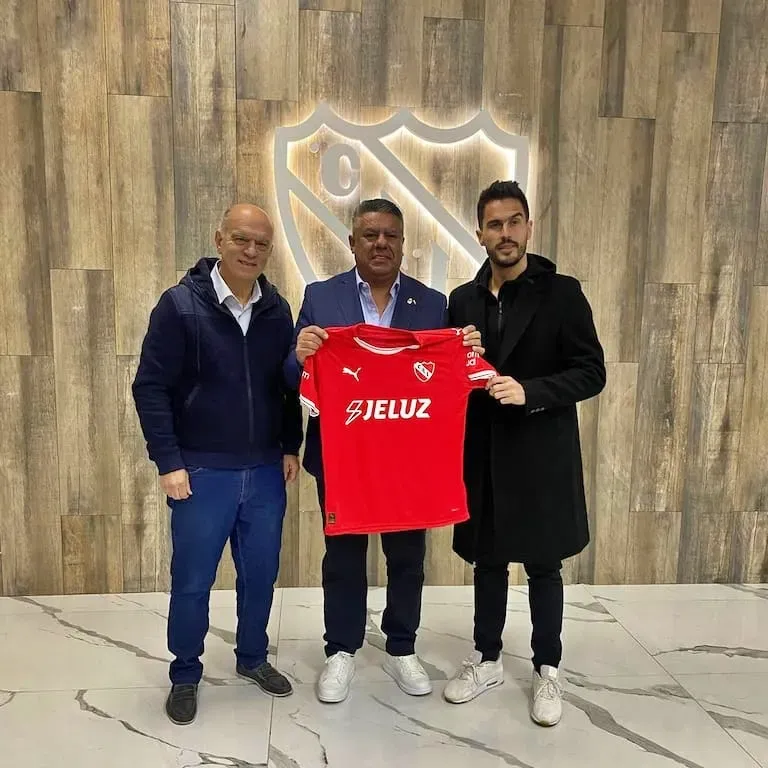 Néstor Grindetti, presidente de Independiente, junto a Claudio “Chiqui” Tapia (Instagram)